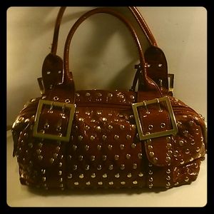 Ladies Carmel color satchel purse